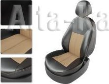 Чехлы CarFashion Classic на сидения для Hover H3 2010-2016, цвет Черный/Бежевый. Артикул 90002