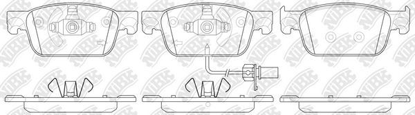 Тормозные колодки NiBK. Артикул PN0732W