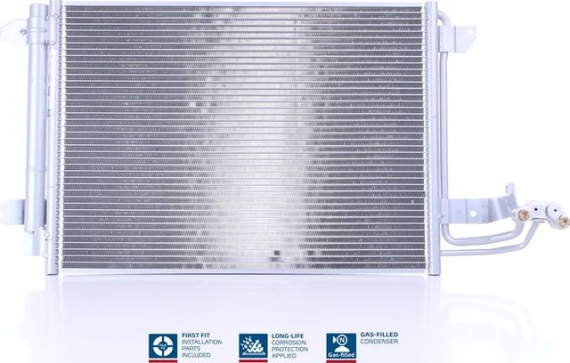 Радиатор кондиционера (конденсатор) Nissens (алюминий) для Volkswagen Golf VII 2011-2016. Артикул 94684