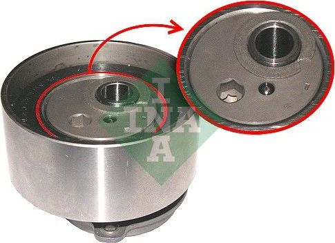 Натяжной ролик (натяжитель) ремня ГРМ (в сборе) Ina для Mazda MPV II (LW) 1999-2002. Артикул 531 0198 20