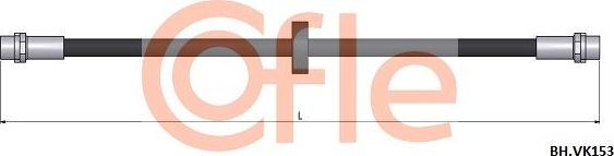Тормозной шланг Cofle передний для Volkswagen Corrado 1988-1993. Артикул 92.BH.VK153