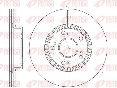 Тормозной диск Remsa передний для BYD F6 2008-2014. Артикул 6962.10