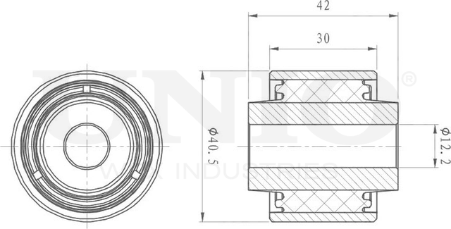 Сайлентблок рычага подвески (Unio). Артикул RMP-20204