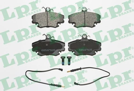 Тормозные колодки LPR передние для Renault Twingo II 2007-2014. Артикул 05P349