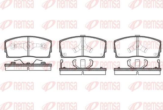 Тормозные колодки Remsa. Артикул 0254.02