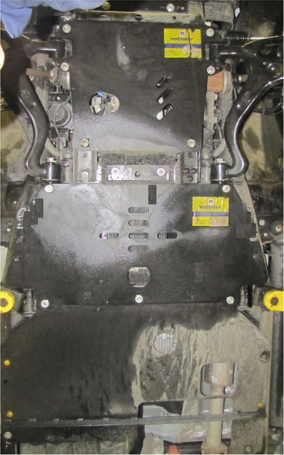 Защита Мотодор для двигателя, КПП, РК Lаnd Rover Discovery IV 2009-2016. Артикул 13204