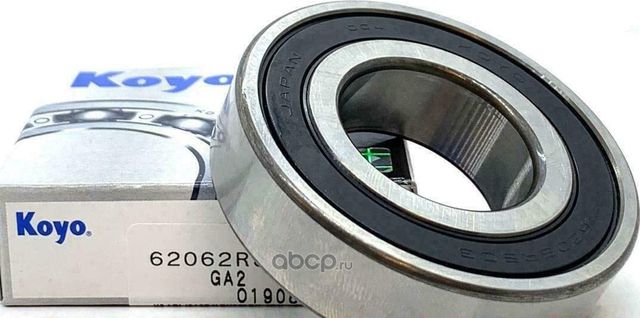 6206 2RS_подшипник генератора! 17x40x12 / (Koyo). Артикул 62062RS
