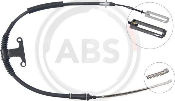 Трос ручника (тросик ручного тормоза) ABS. Артикул K17445