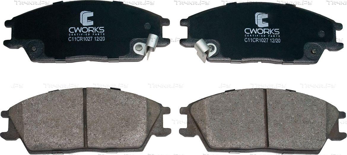Тормозные колодки Cworks передние для Hyundai Accent I 1994-2000. Артикул C11CR1027