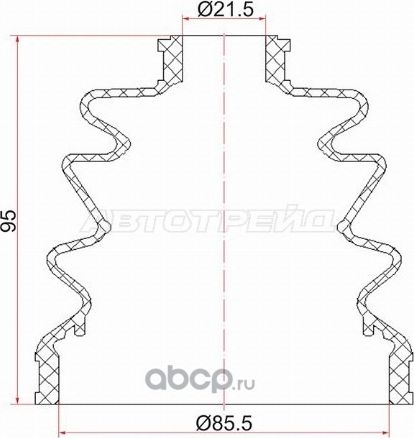 Пыльник шруса наружный NISSAN WINGROAD Y10,Y11SUN (SAT). Артикул C1002