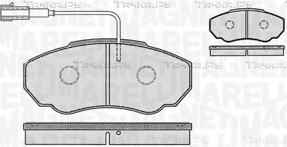 Тормозные колодки Magneti Marelli. Артикул 363916060186