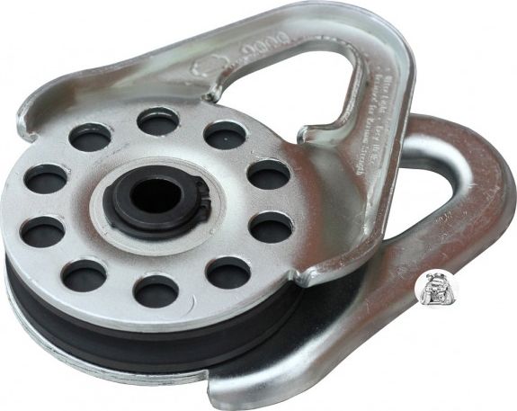 Блок усиления (полиспаст) для лебедки China под синтетический трос 10 мм/9 т Серый. Артикул 2186