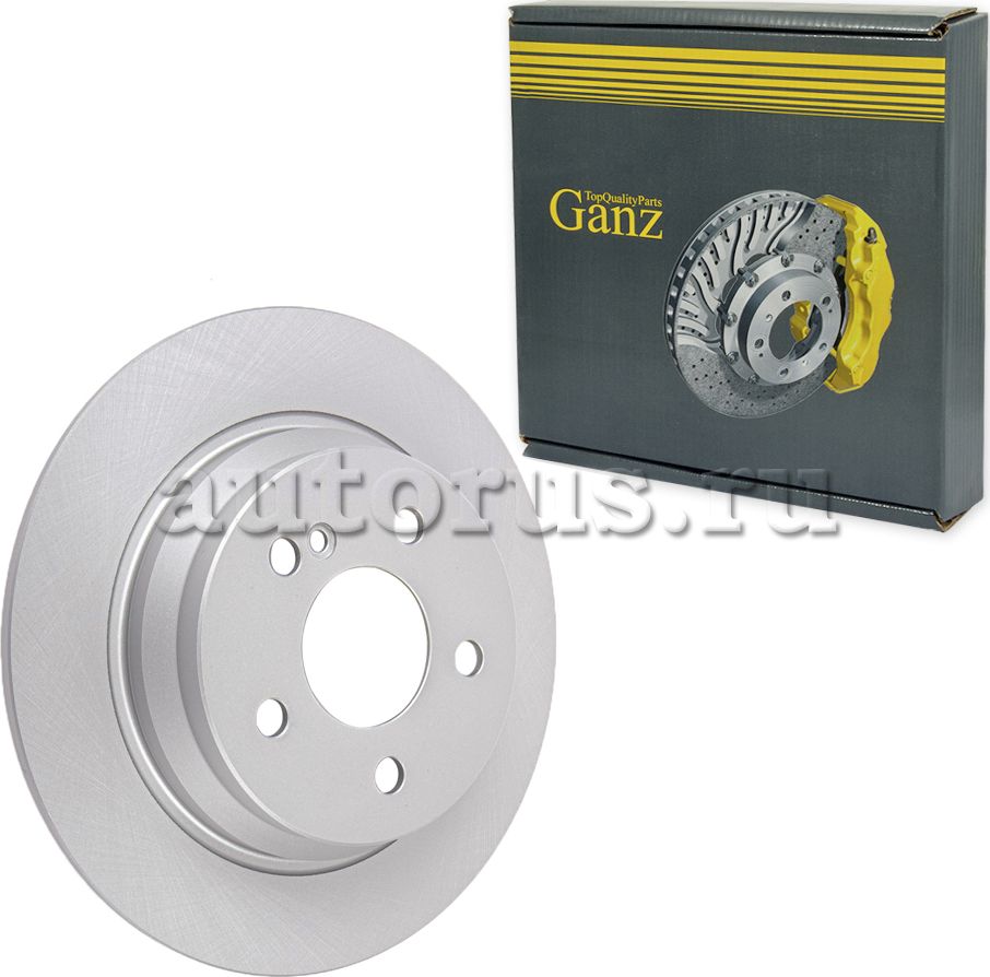 Диск тормозной задний с покрытием (Ganz). Артикул GIJ06153