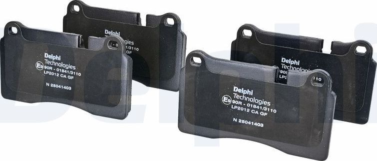 Тормозные колодки Delphi (Low-Metallic). Артикул LP2012