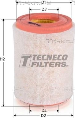 Воздушный фильтр  Tecneco Filters для Audi A7 I (4G) 2013-2018. Артикул AR15010S