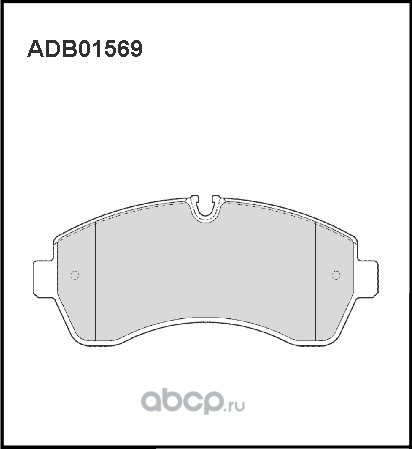 Колодки тормозные дисковые | перед | (Allied Nippon). Артикул ADB01569