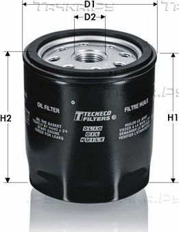 Масляный фильтр Tecneco Filters для Chrysler Cirrus 1994-2000. Артикул OL28L