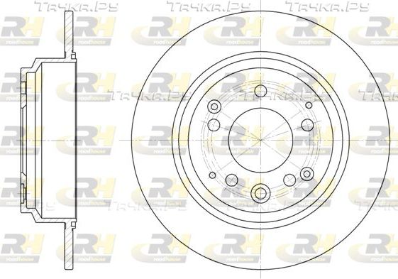Тормозной диск RoadHouse задний для Honda Legend III 1996-1997. Артикул 6922.00