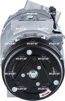 Компрессор кондиционера NRF EASY FIT для Nissan Qashqai I 2007-2013. Артикул 320195