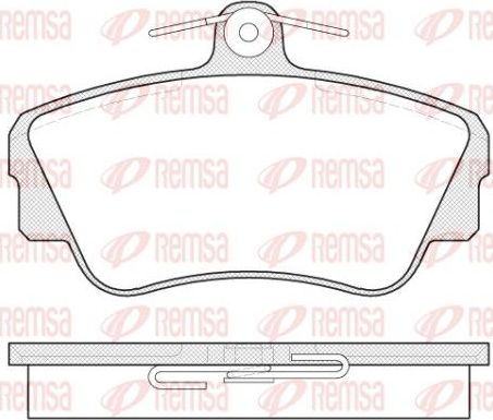 Тормозные колодки Remsa передние для Volvo 460 1988-1996. Артикул 0309.00