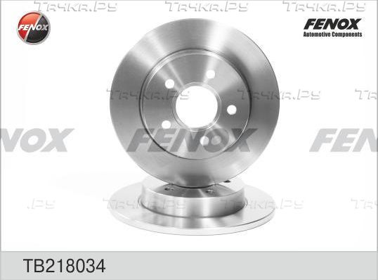 Тормозной диск Fenox задний для Ford Focus II 2004-2012. Артикул TB218034