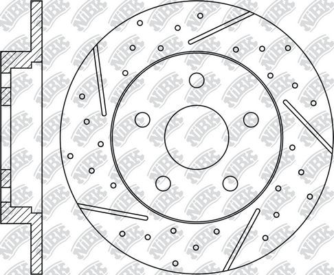 Тормозной диск NiBK. Артикул RN51002DSET