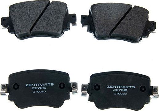 Тормозные колодки Zentparts. Артикул Z07616