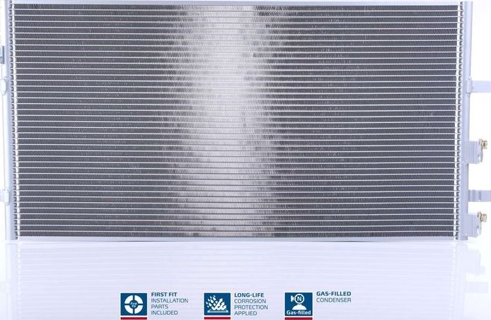 Радиатор кондиционера (конденсатор) Nissens (алюминий). Артикул 94915