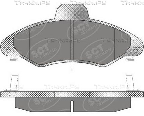Тормозные колодки SCT-Germany. Артикул SP 614 PR