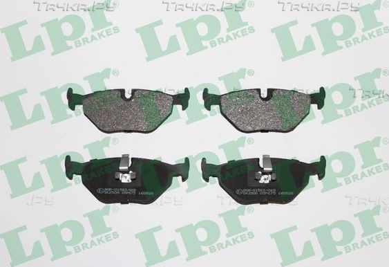 Тормозные колодки LPR задние для BMW Z4 I (E85/E86) 2002-2009. Артикул 05P675