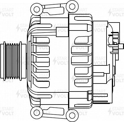 Генератор StartVOLT для Volkswagen Sharan II 2015-2026. Артикул LG 1822