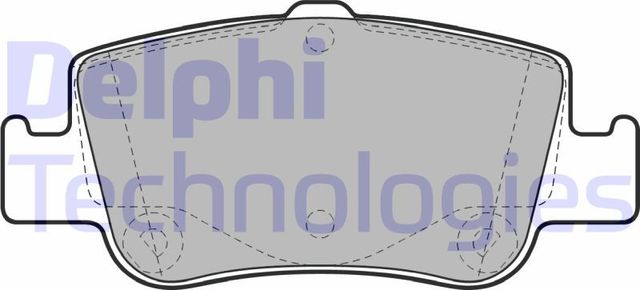 Тормозные колодки Delphi (Low-Metallic). Артикул LP2103