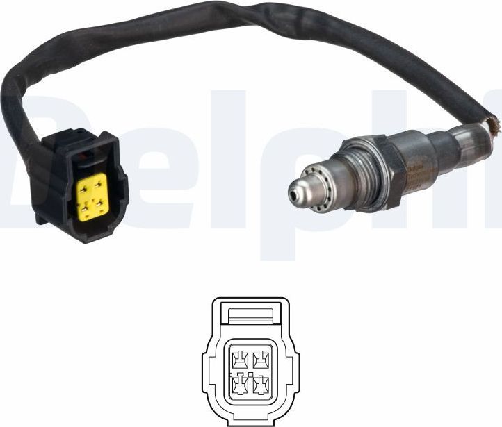 Лямбда-зонд (кислородный датчик) Delphi. Артикул ES21119-12B1