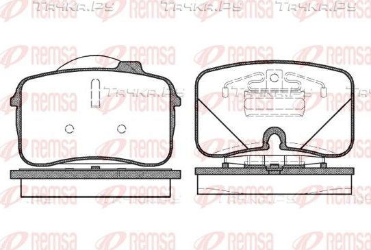 Тормозные колодки Remsa передние для Audi S2 I 1990-1992. Артикул 0328.00