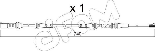 Датчик износа тормозных колодок  Metelli. Артикул SU.362