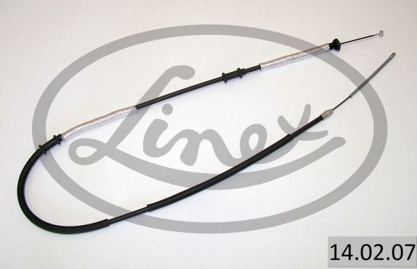 Трос ручника (тросик ручного тормоза) Linex. Артикул 14.02.07