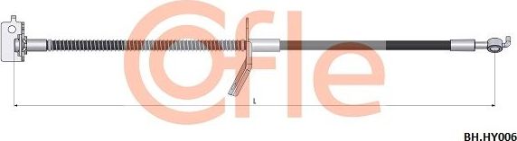 Тормозной шланг Cofle. Артикул 92.BH.HY006