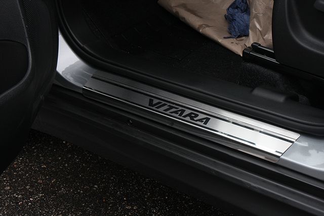 Накладки Союз-96 на внутренние пороги для Suzuki Vitara IV 2015-2026 (4 шт.). Артикул SZVT.31.7100