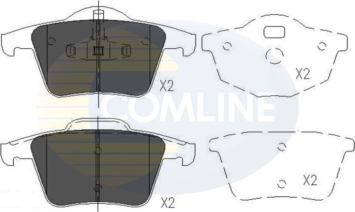 Тормозные колодки Comline Comline. Артикул CBP06027