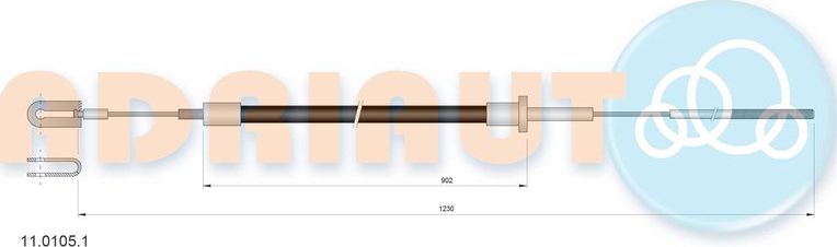 Трос сцепления Adriauto. Артикул 11.0105.1