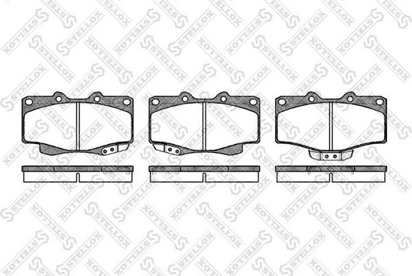 Тормозные колодки Stellox. Артикул 326 014-SX