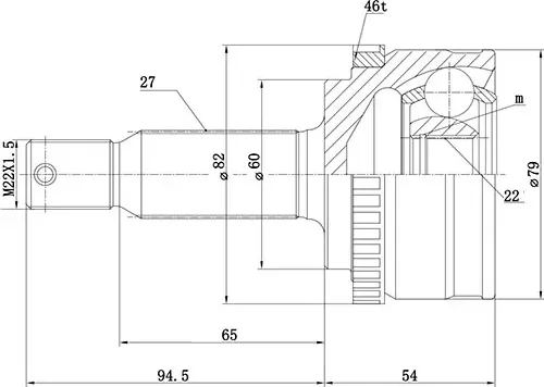 ШРУС наружный (Zikmar). Артикул Z87310R