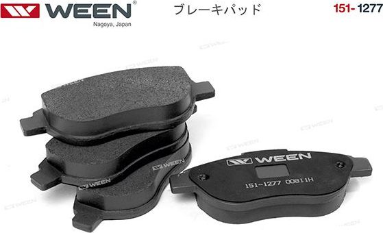 Тормозные колодки WEEN передние для Fiat Doblo I 2003-2015. Артикул 151-1277