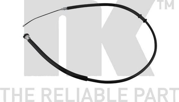Трос ручника (тросик ручного тормоза) NK правый/левый для Fiat Punto II 1999-2012. Артикул 9023114