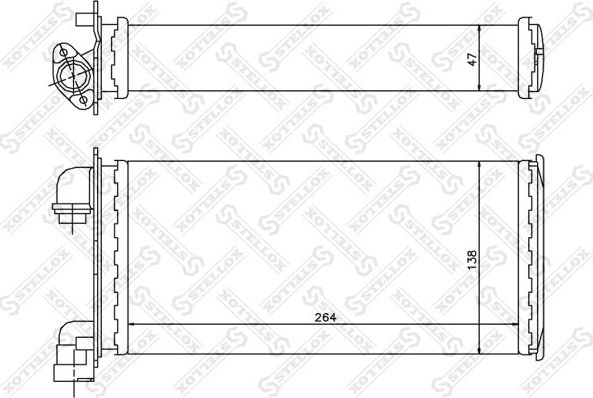 Радиатор отопителя (печки) Stellox. Артикул 10-35078-SX