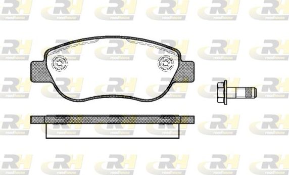 Тормозные колодки RoadHouse передние для Renault Megane II 2003-2009. Артикул 21069.00