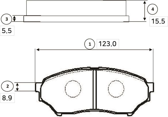 Тормозные колодки CTR. Артикул GK0603