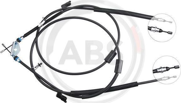 Трос ручника (тросик ручного тормоза) ABS. Артикул K10325