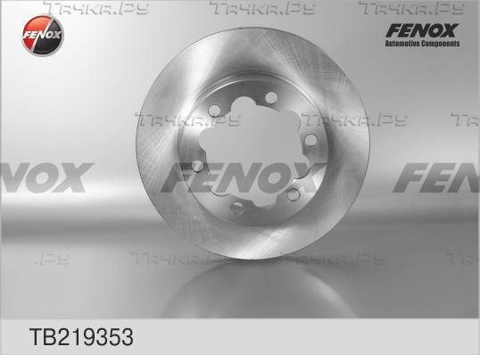 Тормозной диск Fenox задний для Renault 4 1971-1988. Артикул TB219353