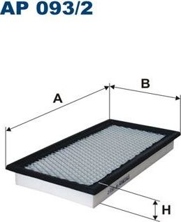 Воздушный фильтр Filtron. Артикул AP 093/2